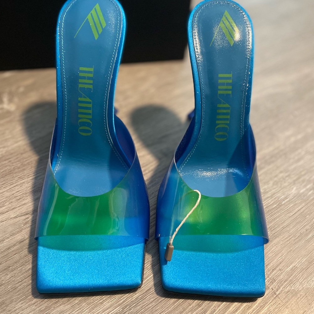 The Attico Blue and Green Women's Heels